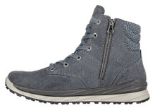 Lowa Alltag-Travelschuhe Furato GTX (Veloursleder, wasserdicht, seitlicher Reissverschluss) stahlblau Herren